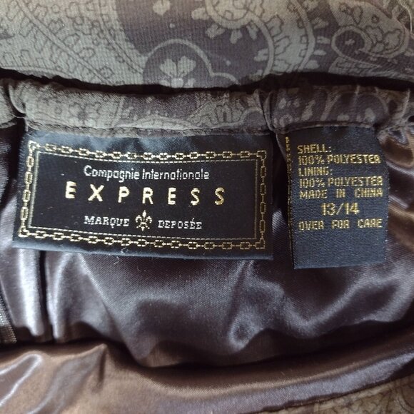 Chocolate Brown Paisley Pattern Maxi Skirt – Size 13/14 - Picture 3 of 9